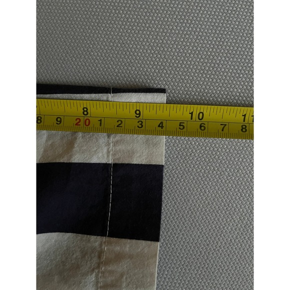 Urban Outfitters Mens Navy Blue White Striped Short Sleeve Button Down Shirt - Picture 7 of 7